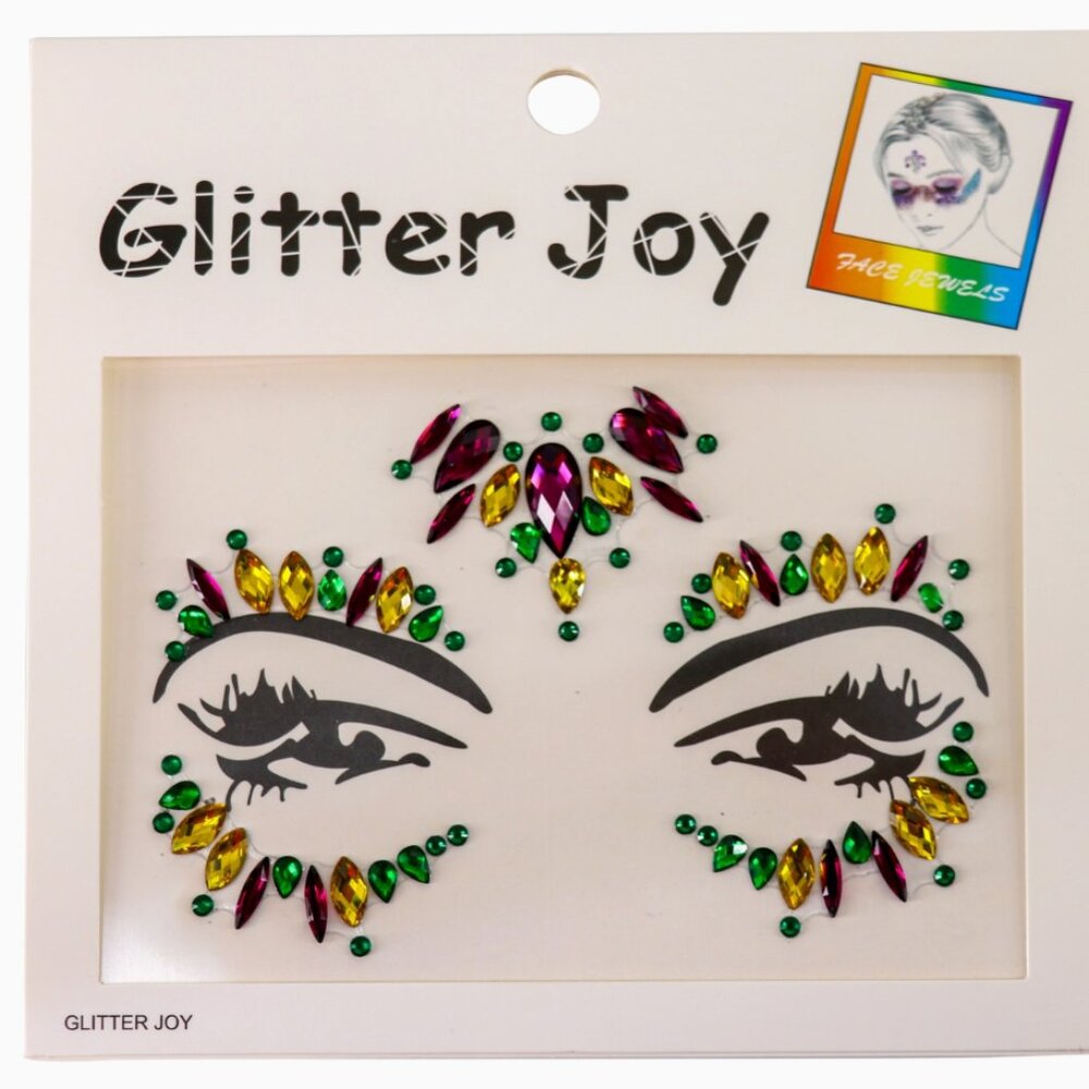 Mardi Gras Face Jewels #1088
